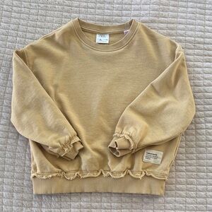 Zara Kids Yellow Sweatshirt